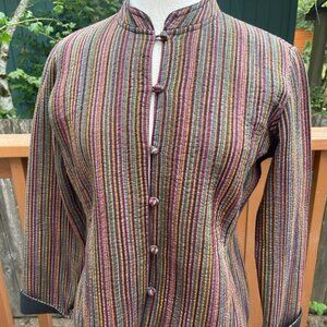 Orvis Earth Tone Striped Jacket